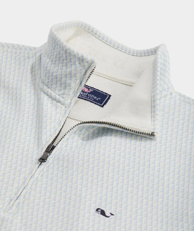 Vineyard Vines Men's Saltwater Quarter-Zip - Sails Micro Marsh