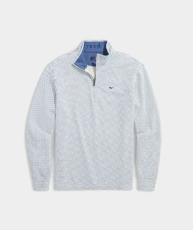 Vineyard Vines Men's Saltwater Quarter-Zip - Summer Stars Marsh