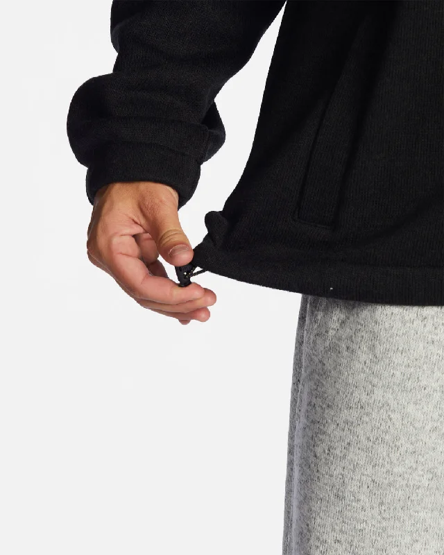 A/Div Boundary Hooded Half-Zip Pullover - Black Heather