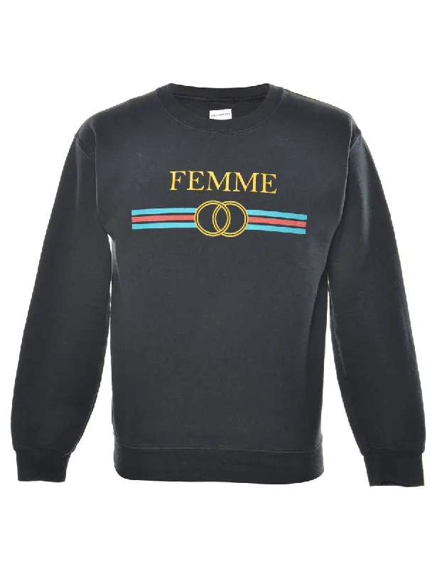 Femme Printed Sweatshirt - S