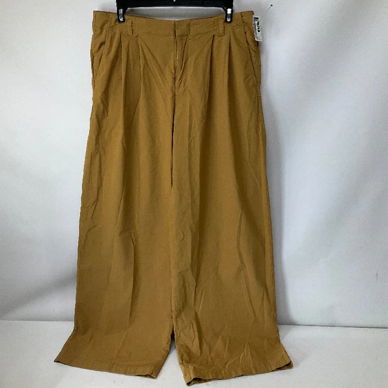 Pants Wide Leg By Anthropologie In Brown, Size: 6