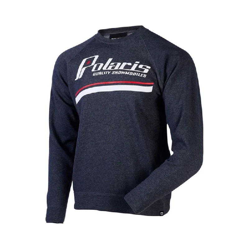 Polaris  Men's Heritage Crew Neck Sweatshirt Soft Comfortable Material Navy