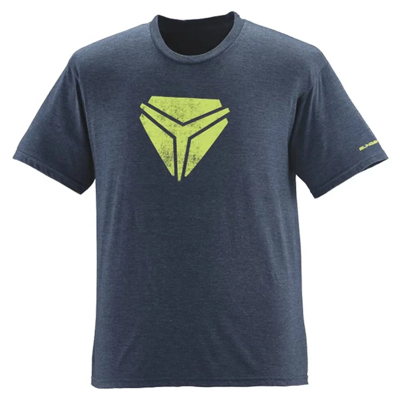 Slingshot  Polaris Navy Lime Mens Vintage Shield T-Shirt Short Sleeve Graphic