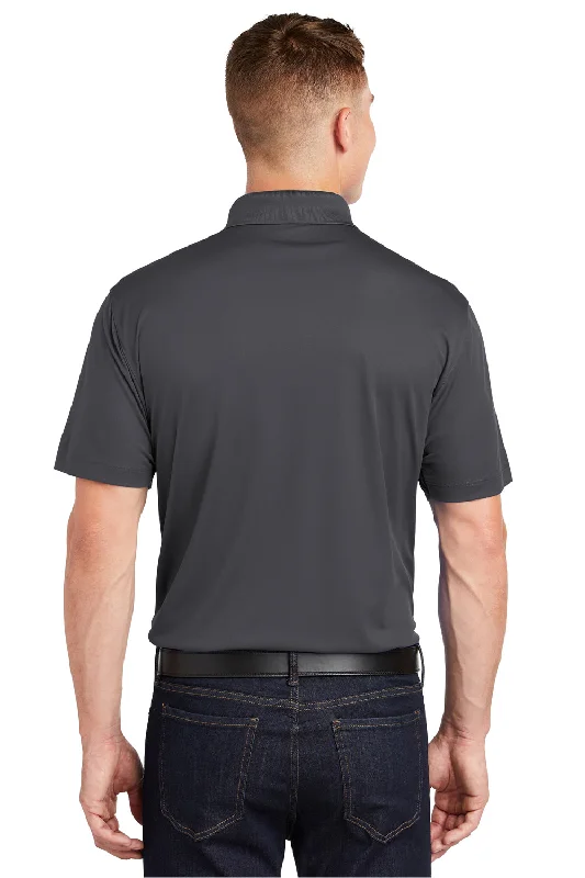 Sport-Tek Mens Sport-Wick Moisture Wicking Short Sleeve Polo Shirt - Iron Grey