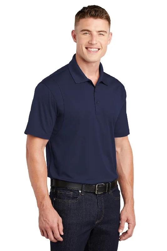 Sport-Tek Mens Sport-Wick Moisture Wicking Short Sleeve Polo Shirt - True Navy Blue