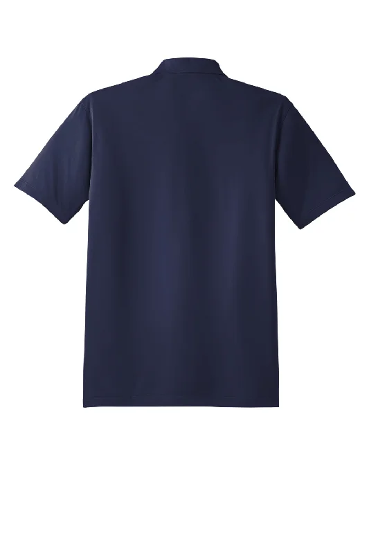 Sport-Tek Mens Sport-Wick Moisture Wicking Short Sleeve Polo Shirt - True Navy Blue