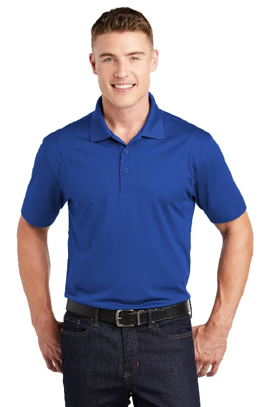 Sport-Tek Mens Sport-Wick Moisture Wicking Short Sleeve Polo Shirt - True Royal Blue