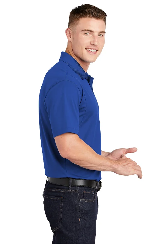 Sport-Tek Mens Sport-Wick Moisture Wicking Short Sleeve Polo Shirt - True Royal Blue