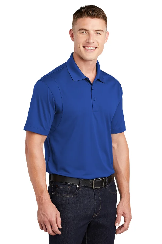 Sport-Tek Mens Sport-Wick Moisture Wicking Short Sleeve Polo Shirt - True Royal Blue