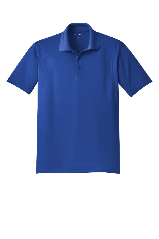 Sport-Tek Mens Sport-Wick Moisture Wicking Short Sleeve Polo Shirt - True Royal Blue