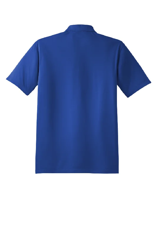 Sport-Tek Mens Sport-Wick Moisture Wicking Short Sleeve Polo Shirt - True Royal Blue