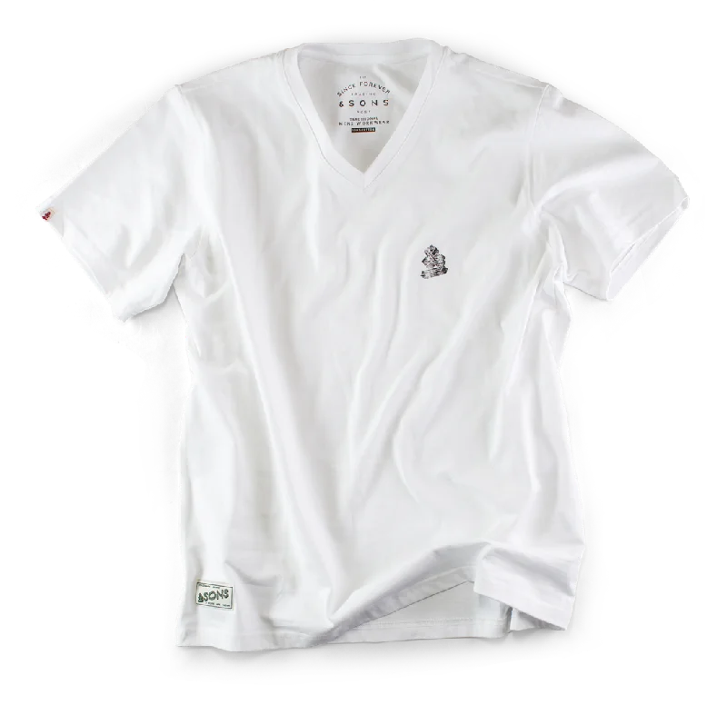 Classic White V-Neck T-Shirt