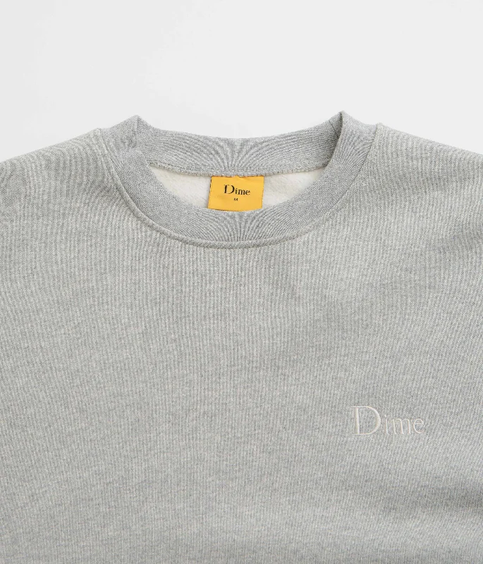 Dime Classic Small Logo Crewneck Sweatshirt - Heather Grey