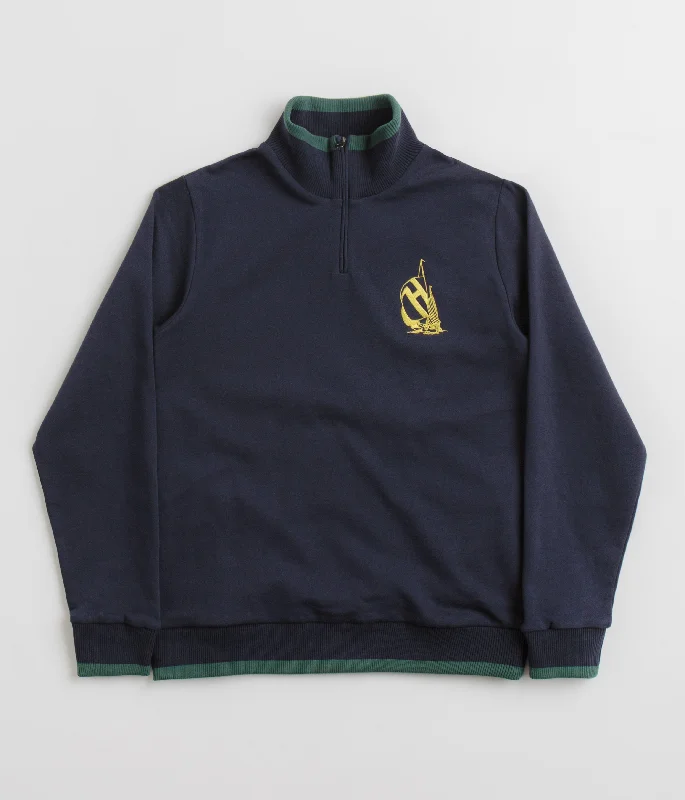 Helas x Nautica Quarter Zip Sweatshirt - Navy