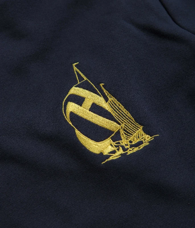 Helas x Nautica Quarter Zip Sweatshirt - Navy