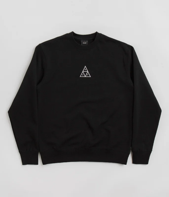 HUF Set Triple Triangle Crewneck Sweatshirt - Black