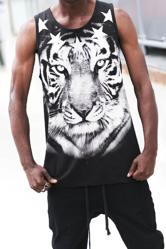 Men's Tiger Graphic Tank Top