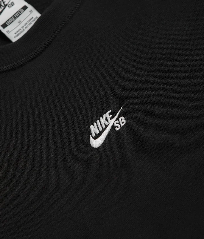 Nike SB Essential Logo Crewneck Sweatshirt - Black / White