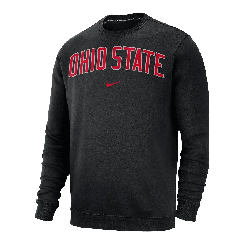 Ohio State Buckeyes Nike Club Fleece Black Crewneck Sweatshirt