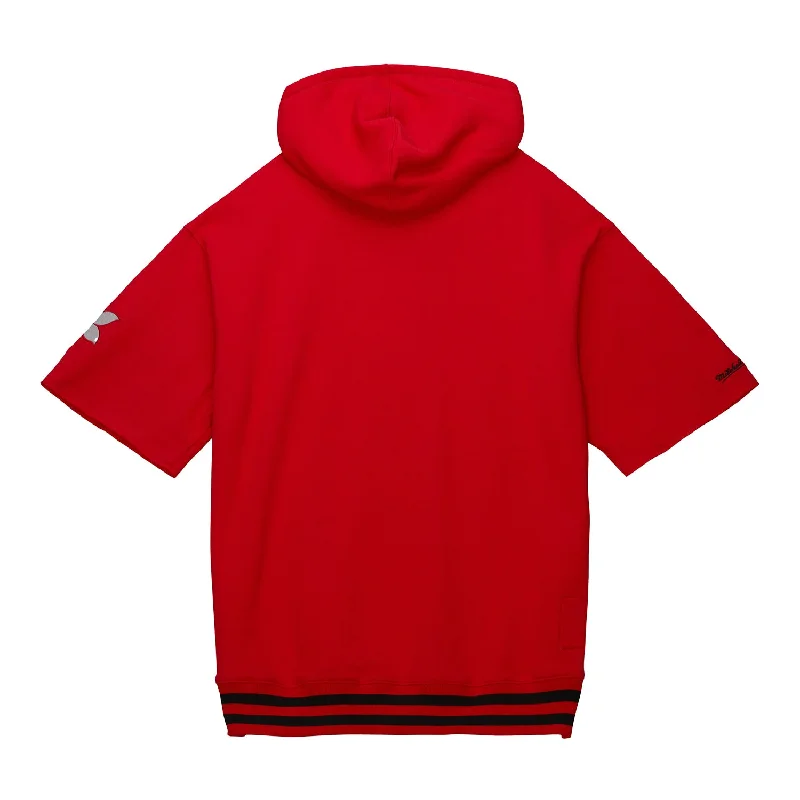 Ohio State Buckeyes Pre Game Fleece Short Sleeve Scarlet Hood