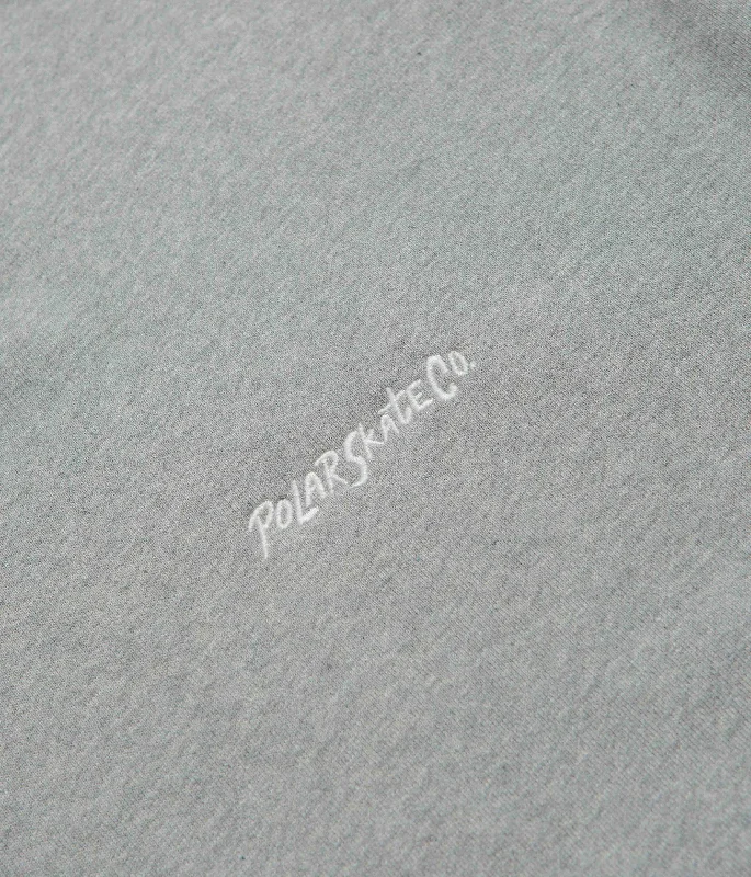 Polar Surf Logo Crewneck Sweatshirt - Heather Grey