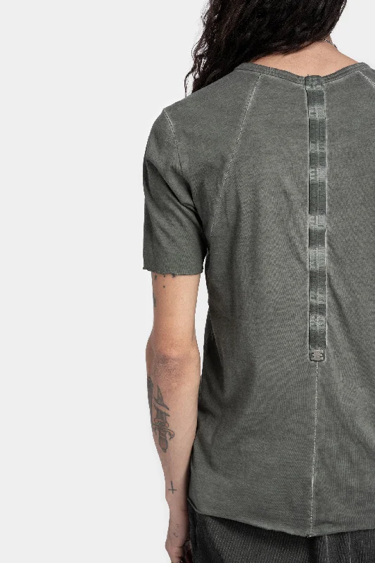 Staple spine detail t-shirt, Army