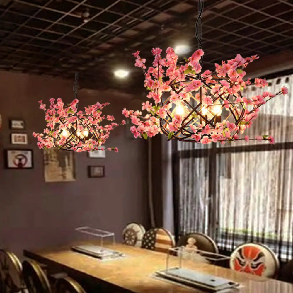 Chandeliers with Dimmable Lights for Ambiance ControlChandeliers with Dimmable Lights for Ambiance ControlAlioth - Pink Flower Chandelier with Bird Nest Metal Pendant Chandeliers with Dimmable Lights for Ambiance ControlChandeliers with Dimmable Lights for Ambiance ControlAlioth - Pink Flower Chandelier with Bird Nest Metal Pendant