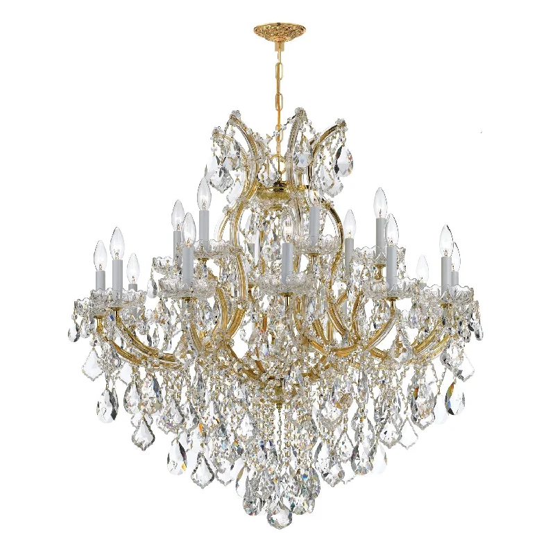 Mid - Century Modern Chandeliers for Vintage AppealMid - Century Modern Chandeliers for Vintage AppealMaria Theresa 19 Light Clear Italian Crystal Gold Chandelier Mid - Century Modern Chandeliers for Vintage AppealMid - Century Modern Chandeliers for Vintage AppealMaria Theresa 19 Light Clear Italian Crystal Gold Chandelier