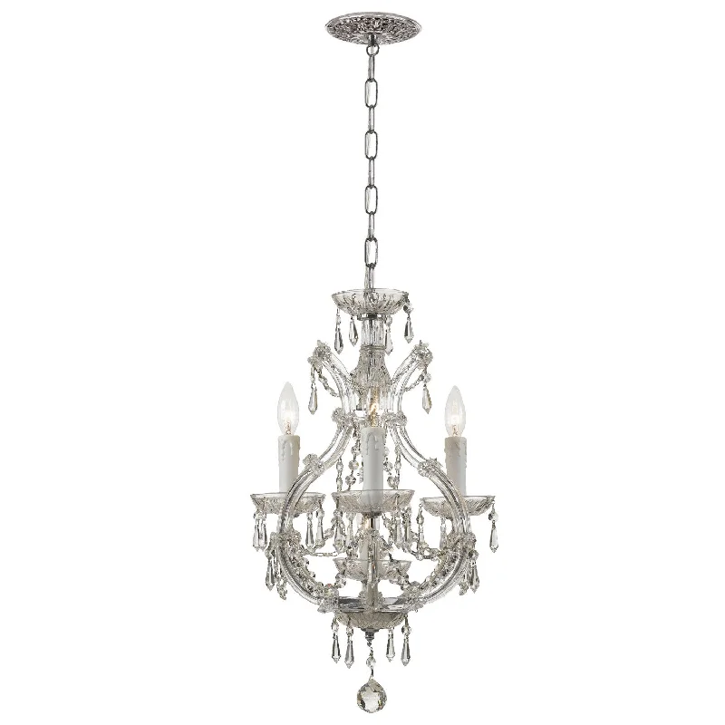 Chandeliers with Candle - Style Bulbs for a Classic AestheticChandeliers with Candle - Style Bulbs for a Classic AestheticMaria Theresa 4 Light Spectra Crystal Polished Chrome Mini Chandelier Chandeliers with Candle - Style Bulbs for a Classic AestheticChandeliers with Candle - Style Bulbs for a Classic AestheticMaria Theresa 4 Light Spectra Crystal Polished Chrome Mini Chandelier
