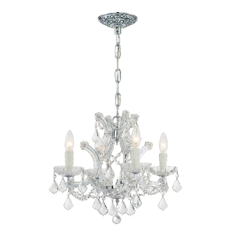 Chandeliers with Multiple Lights for Maximum IlluminationChandeliers with Multiple Lights for Maximum IlluminationMaria Theresa 4 Light Spectra Crystal Polished Chrome Mini Chandelier Chandeliers with Multiple Lights for Maximum IlluminationChandeliers with Multiple Lights for Maximum IlluminationMaria Theresa 4 Light Spectra Crystal Polished Chrome Mini Chandelier