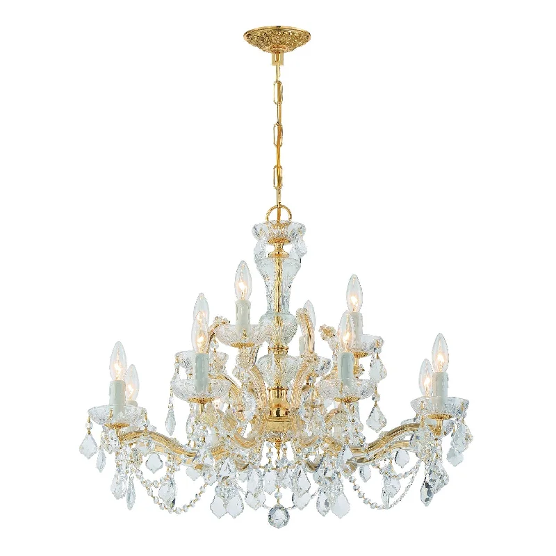 Chandeliers for Low Ceilings to Avoid OvercrowdingChandeliers for Low Ceilings to Avoid OvercrowdingMaria Theresa 12 Light Clear Italian Crystal Gold Chandelier Chandeliers for Low Ceilings to Avoid OvercrowdingChandeliers for Low Ceilings to Avoid OvercrowdingMaria Theresa 12 Light Clear Italian Crystal Gold Chandelier
