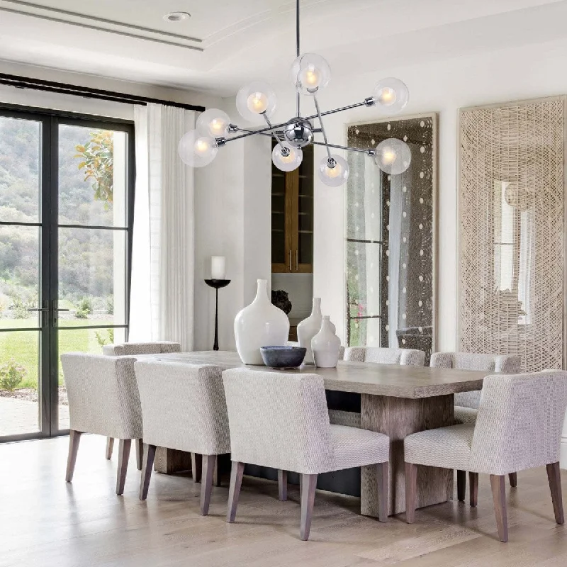 Large Chandeliers for Grand Halls and FoyersLarge Chandeliers for Grand Halls and Foyers8 - Light Modern Sputnik Pendant Chandelier with Clear Globe Shade Large Chandeliers for Grand Halls and FoyersLarge Chandeliers for Grand Halls and Foyers8 - Light Modern Sputnik Pendant Chandelier with Clear Globe Shade