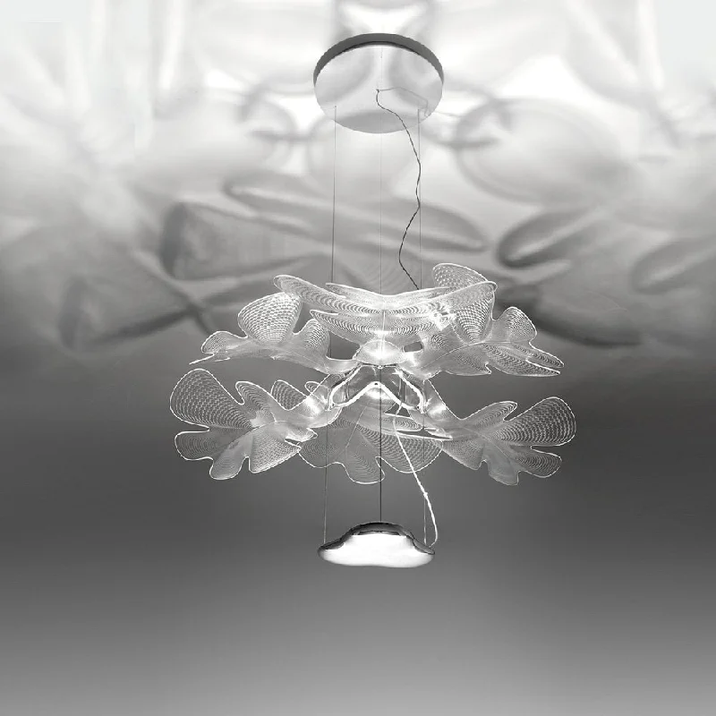 Chandeliers with Metal Frames in Silver FinishChandeliers with Metal Frames in Silver FinishArtemide Chlorophilia Single LED Suspension Chandeliers with Metal Frames in Silver FinishChandeliers with Metal Frames in Silver FinishArtemide Chlorophilia Single LED Suspension