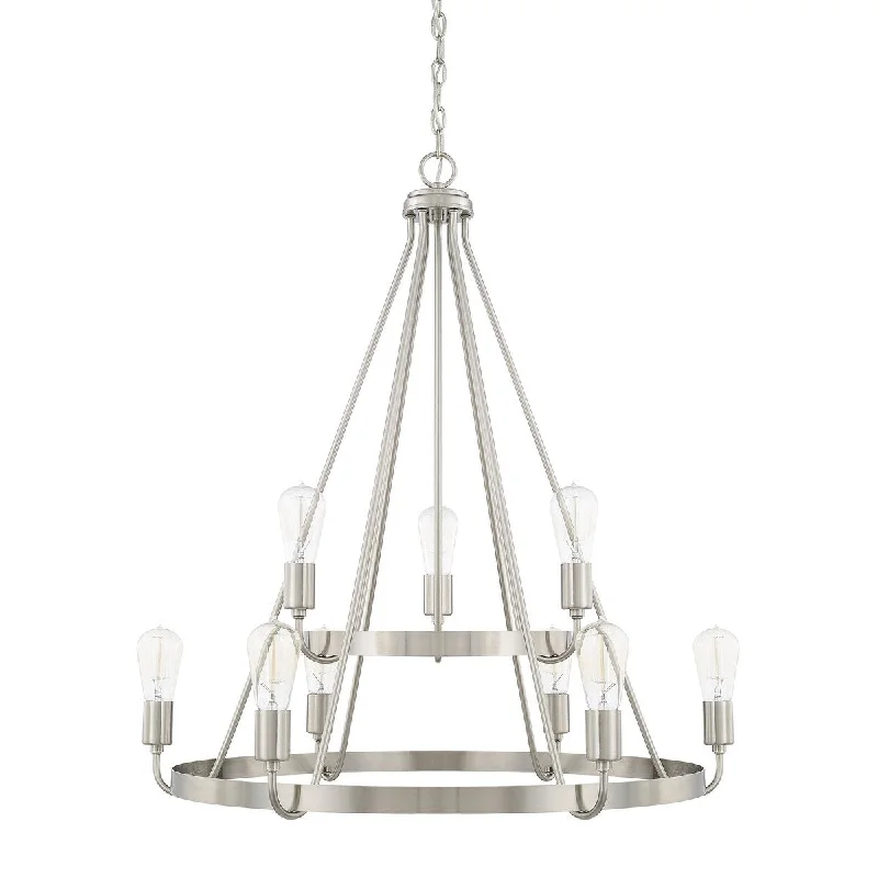 Mid - Century Modern Chandeliers for Vintage AppealMid - Century Modern Chandeliers for Vintage AppealCapital Lighting Tanner 9-light Transitional 2-tier Round Chandelier Mid - Century Modern Chandeliers for Vintage AppealMid - Century Modern Chandeliers for Vintage AppealCapital Lighting Tanner 9-light Transitional 2-tier Round Chandelier