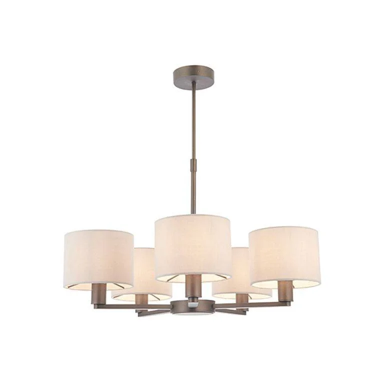 Chandeliers for High Ceilings to Fill Vertical SpaceChandeliers for High Ceilings to Fill Vertical SpaceDaley 5-Light Pendant Ceiling Light & Marble Shades