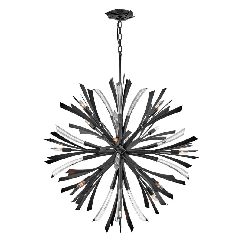 Chandeliers with Murano Glass for a High - End Artistic TouchChandeliers with Murano Glass for a High - End Artistic TouchFredrick Ramond FR40905 Vida 13-lt 36" LED Chandelier Chandeliers with Murano Glass for a High - End Artistic TouchChandeliers with Murano Glass for a High - End Artistic TouchFredrick Ramond FR40905 Vida 13-lt 36" LED Chandelier