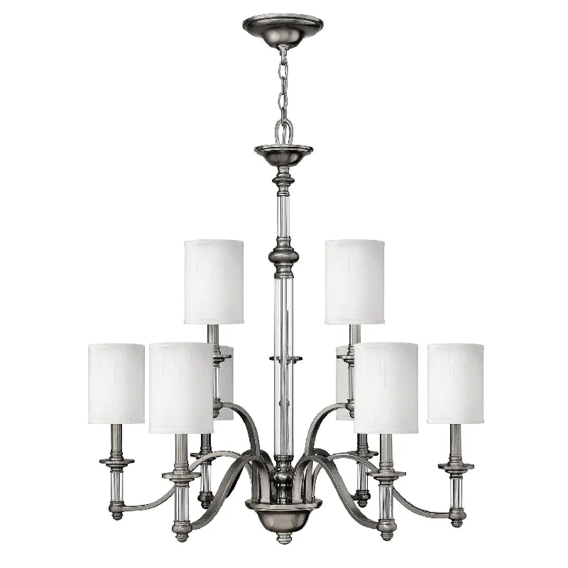 Chandeliers with Adjustable Arms for Directional LightingChandeliers with Adjustable Arms for Directional LightingHinkley Sussex 4798BN Chandelier Light - Brushed Nickel Chandeliers with Adjustable Arms for Directional LightingChandeliers with Adjustable Arms for Directional LightingHinkley Sussex 4798BN Chandelier Light - Brushed Nickel