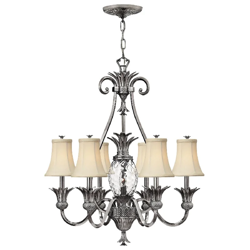 Chandeliers with Colored Glass for a Splash of ColorChandeliers with Colored Glass for a Splash of ColorHinkley Plantation 4886PL Chandelier Light - Polished Antique Nickel Chandeliers with Colored Glass for a Splash of ColorChandeliers with Colored Glass for a Splash of ColorHinkley Plantation 4886PL Chandelier Light - Polished Antique Nickel