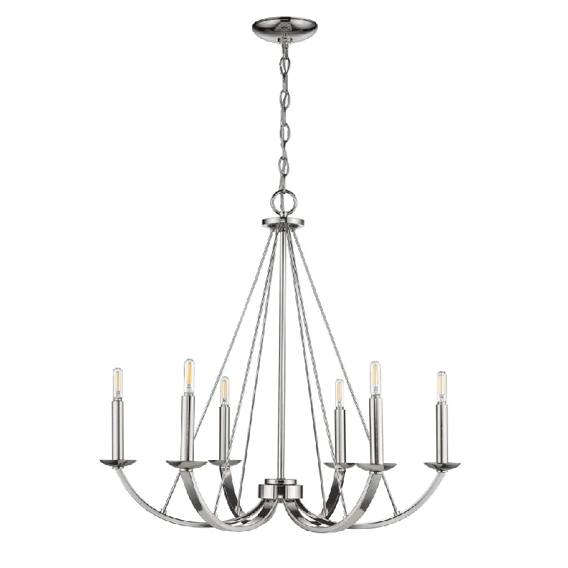 Chandeliers for Low Ceilings to Avoid OvercrowdingChandeliers for Low Ceilings to Avoid OvercrowdingHOMEnhancements Vivio 7-70004 Chandelier Light - Polished Nickel Chandeliers for Low Ceilings to Avoid OvercrowdingChandeliers for Low Ceilings to Avoid OvercrowdingHOMEnhancements Vivio 7-70004 Chandelier Light - Polished Nickel