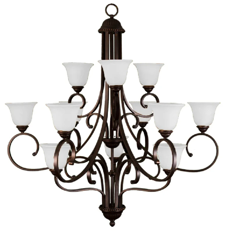 Chandeliers with Metal Frames in Silver FinishChandeliers with Metal Frames in Silver FinishHOMEnhancements Alpine BDF-12CH(WH)-RB Chandelier Light - Bronze Chandeliers with Metal Frames in Silver FinishChandeliers with Metal Frames in Silver FinishHOMEnhancements Alpine BDF-12CH(WH)-RB Chandelier Light - Bronze