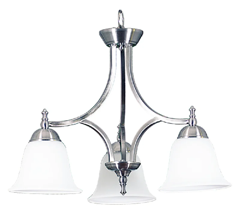 Chandeliers with Frosted Glass for a Softer Light DiffusionChandeliers with Frosted Glass for a Softer Light DiffusionHOMEnhancements Dallas CH-143D(WH)-NK Chandelier Light - Brushed Nickel Chandeliers with Frosted Glass for a Softer Light DiffusionChandeliers with Frosted Glass for a Softer Light DiffusionHOMEnhancements Dallas CH-143D(WH)-NK Chandelier Light - Brushed Nickel