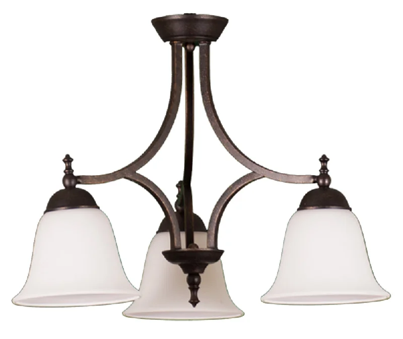 Chandeliers with Metal Frames in Copper FinishChandeliers with Metal Frames in Copper FinishHOMEnhancements Austin CH-143D(WH)-RB Chandelier Light - Rubbed Bronze