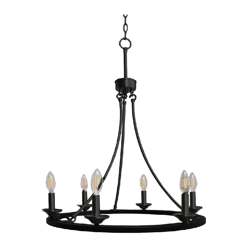 Chandeliers with Clear Crystal for a Sparkling EffectChandeliers with Clear Crystal for a Sparkling EffectHOMEnhancements Trento CHD-R6-MB(E12/27K) Chandelier Light - Matte Black Chandeliers with Clear Crystal for a Sparkling EffectChandeliers with Clear Crystal for a Sparkling EffectHOMEnhancements Trento CHD-R6-MB(E12/27K) Chandelier Light - Matte Black
