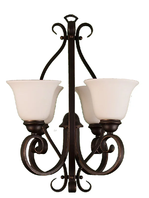 Chandeliers with Metal Frames in Gold FinishChandeliers with Metal Frames in Gold FinishHOMEnhancements El Paso EP-CH4(WH)-RB Chandelier Light - Rubbed Bronze Chandeliers with Metal Frames in Gold FinishChandeliers with Metal Frames in Gold FinishHOMEnhancements El Paso EP-CH4(WH)-RB Chandelier Light - Rubbed Bronze