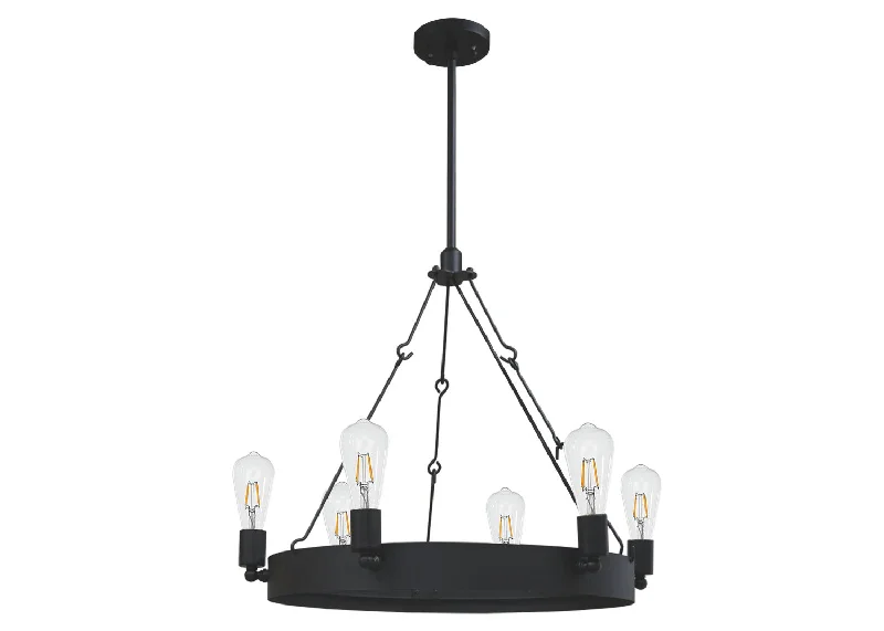 Chandeliers with Pendant Lights for a Stylish LookChandeliers with Pendant Lights for a Stylish LookHOMEnhancements Justin JSN-CH6-MB Chandelier Light - Matte Black Chandeliers with Pendant Lights for a Stylish LookChandeliers with Pendant Lights for a Stylish LookHOMEnhancements Justin JSN-CH6-MB Chandelier Light - Matte Black