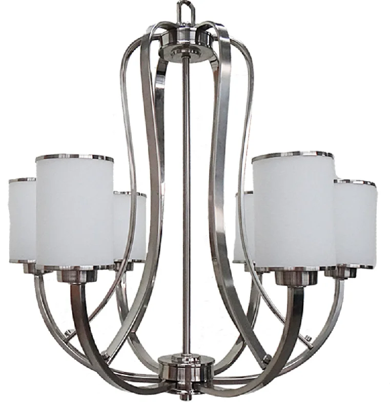 Chandeliers with Adjustable Arms for Directional LightingChandeliers with Adjustable Arms for Directional LightingHOMEnhancements Lexington LX-CH6(WH)-NK Chandelier Light - Brushed Nickel Chandeliers with Adjustable Arms for Directional LightingChandeliers with Adjustable Arms for Directional LightingHOMEnhancements Lexington LX-CH6(WH)-NK Chandelier Light - Brushed Nickel