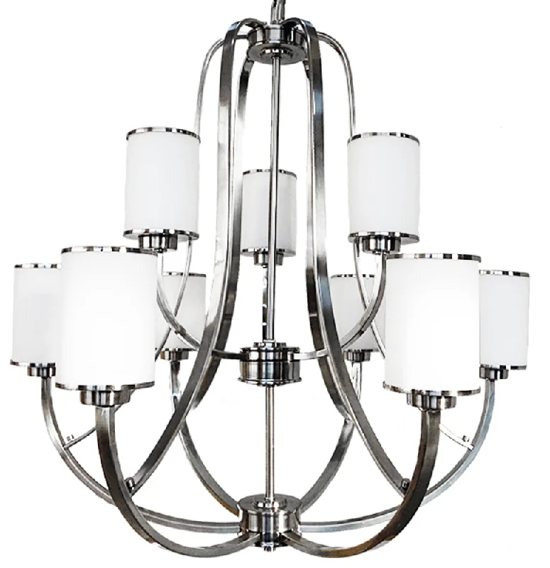 Chandeliers with Murano Glass for a High - End Artistic TouchChandeliers with Murano Glass for a High - End Artistic TouchHOMEnhancements Lexington LX-CH9(WH)-NK Chandelier Light - Brushed Nickel Chandeliers with Murano Glass for a High - End Artistic TouchChandeliers with Murano Glass for a High - End Artistic TouchHOMEnhancements Lexington LX-CH9(WH)-NK Chandelier Light - Brushed Nickel