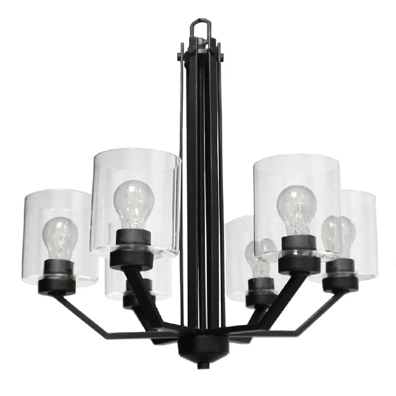 Mid - Century Modern Chandeliers for Vintage AppealMid - Century Modern Chandeliers for Vintage AppealHOMEnhancements Paris PRS-CH6(CLR)-MB Chandelier Light - Matte Black Mid - Century Modern Chandeliers for Vintage AppealMid - Century Modern Chandeliers for Vintage AppealHOMEnhancements Paris PRS-CH6(CLR)-MB Chandelier Light - Matte Black