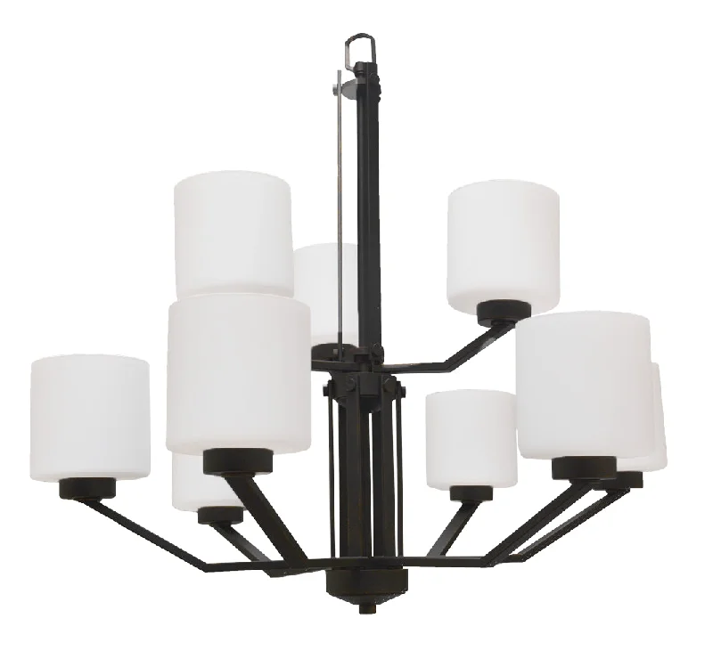 Chandeliers with Colored Glass for a Splash of ColorChandeliers with Colored Glass for a Splash of ColorHOMEnhancements Paris PRS-CH9(WH)-MB Chandelier Light - Matte Black Chandeliers with Colored Glass for a Splash of ColorChandeliers with Colored Glass for a Splash of ColorHOMEnhancements Paris PRS-CH9(WH)-MB Chandelier Light - Matte Black