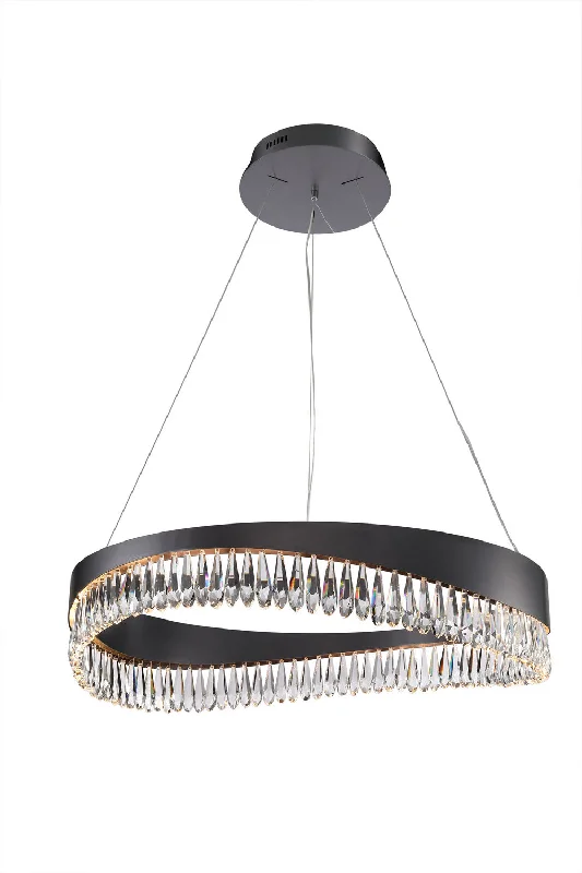 Chandeliers with Metal Frames in Gold FinishChandeliers with Metal Frames in Gold FinishKanova & Co. Venosa KCH1101R-33BK Chandelier Light - Matte Black
